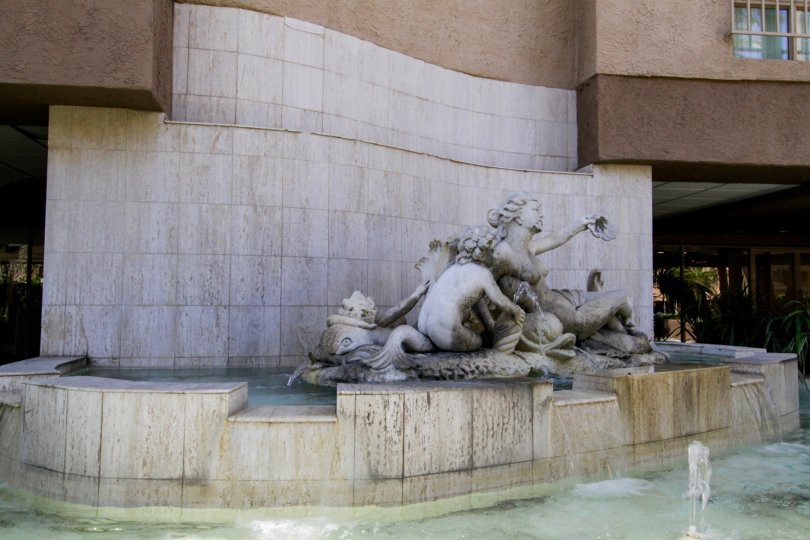 The statue seen in front of the Pergola