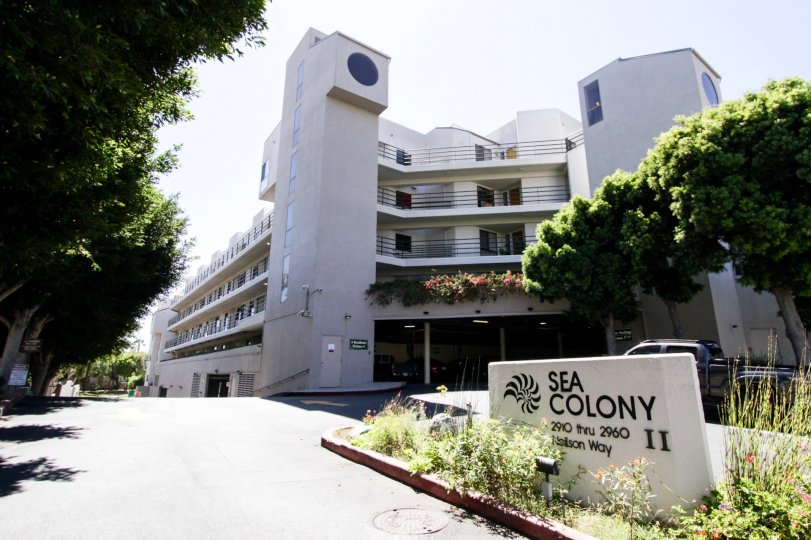 The sign in front of the Sea Colony II