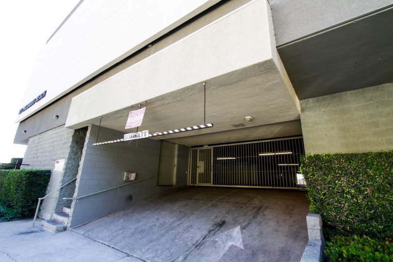 The parking garage for Sorrento Grill