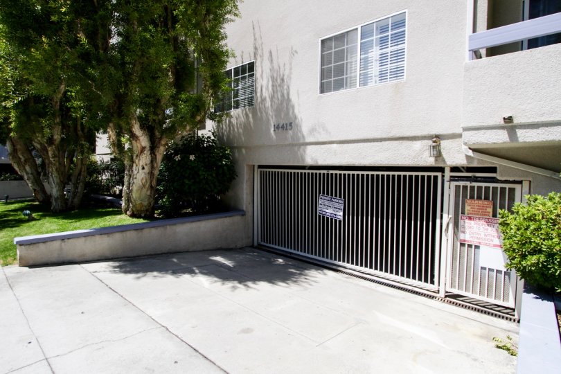 The parking for 14415 Benefit St
