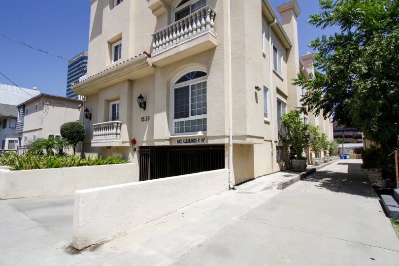 The balconies seen at 15159 Dickens St in Sherman Oaks