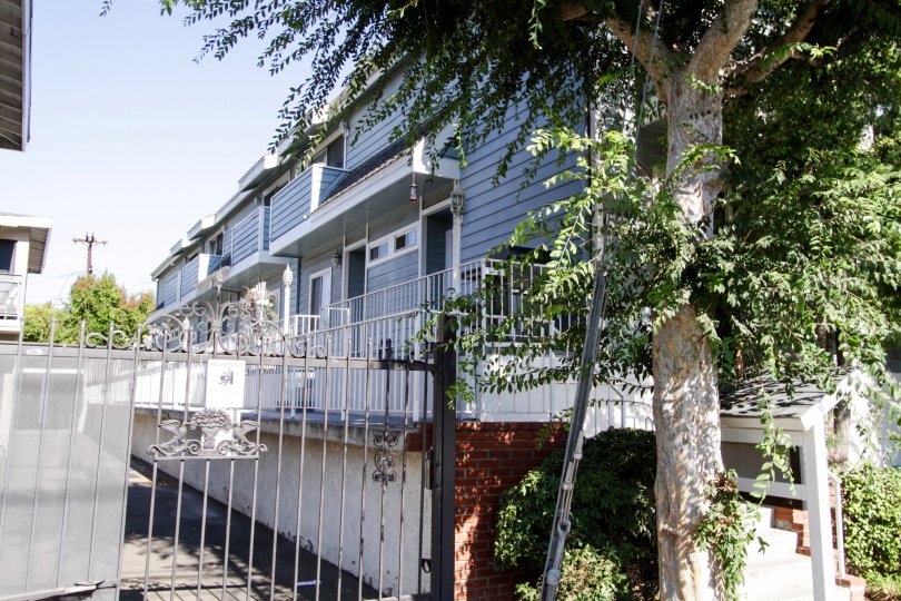 The gate into 5324 Kester Ave