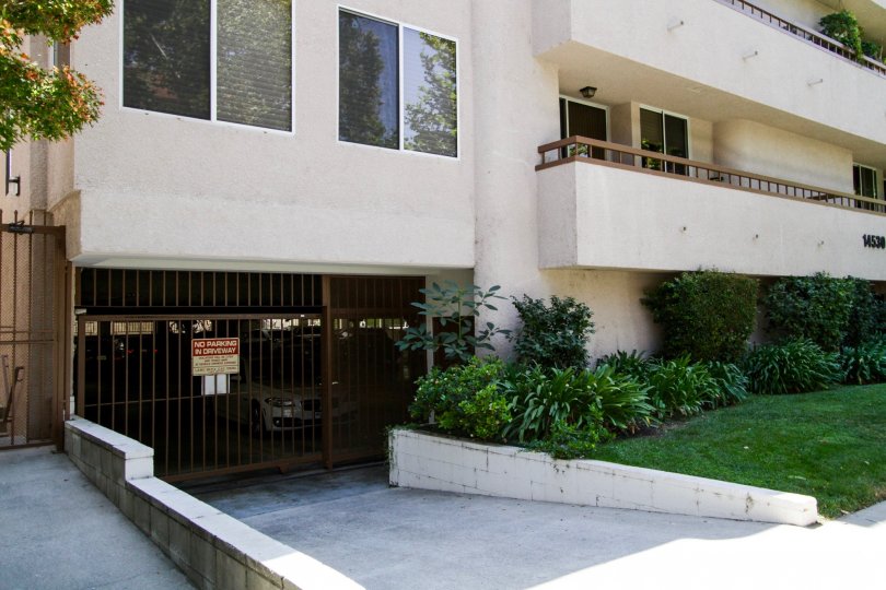 The landscaping around Addison Place