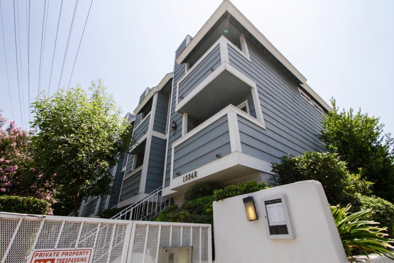 The balconies seen at the Burbank Townhomes