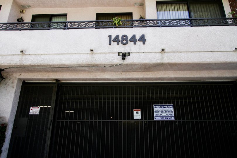 The parking for Castillion in Sherman Oaks