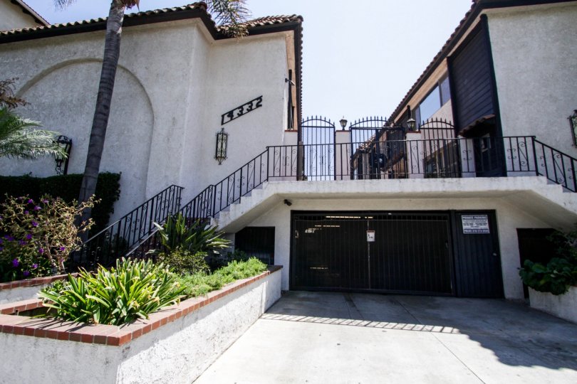 The parking for Dickens Street Townhomes in Sherman Oaks