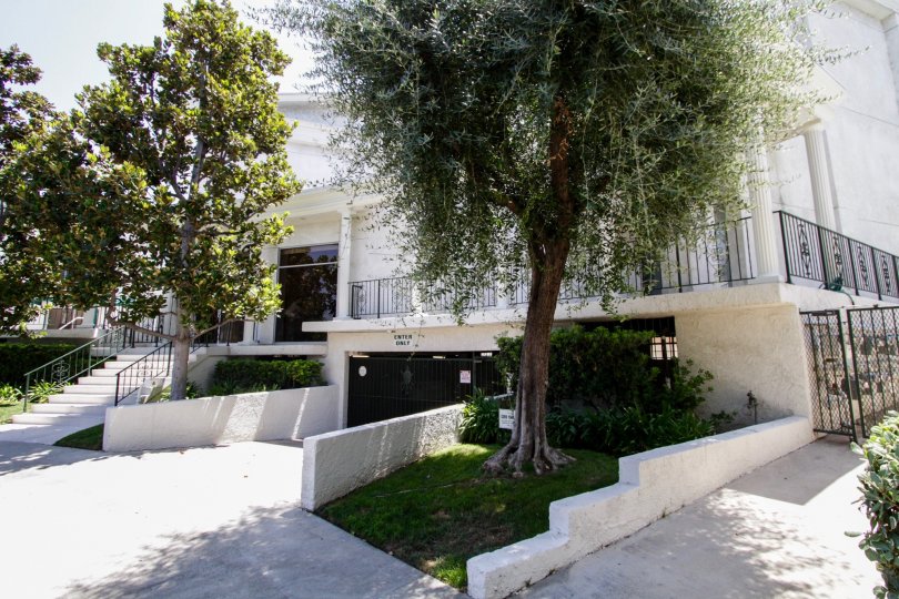 The landscaping seen at Golden Colonial Condominiums