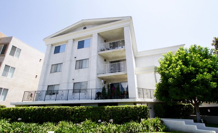 The balconies seen at Golden Colonial Condominiums
