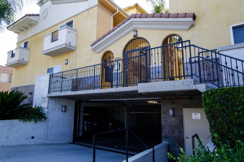 The balconies at Placita De Oro in Sherman Oaks