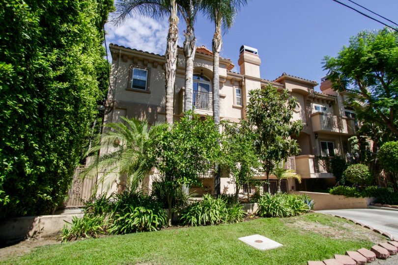 The landscaping at the Vesper Villas in Sherman Oaks