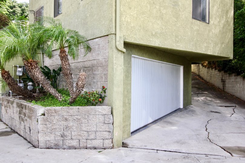 The garage for parking at Success Townhomes