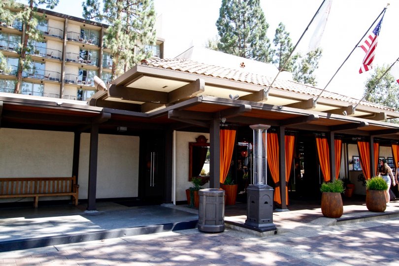 The entryway into Casa De Oro in Studio City