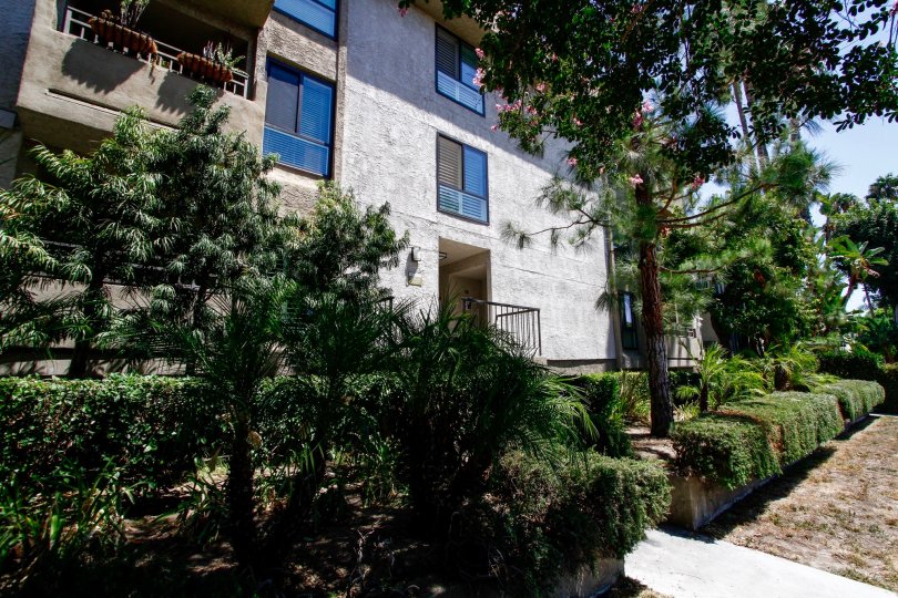 The sidewalk leading up to the Colfax Meadows in Studio City