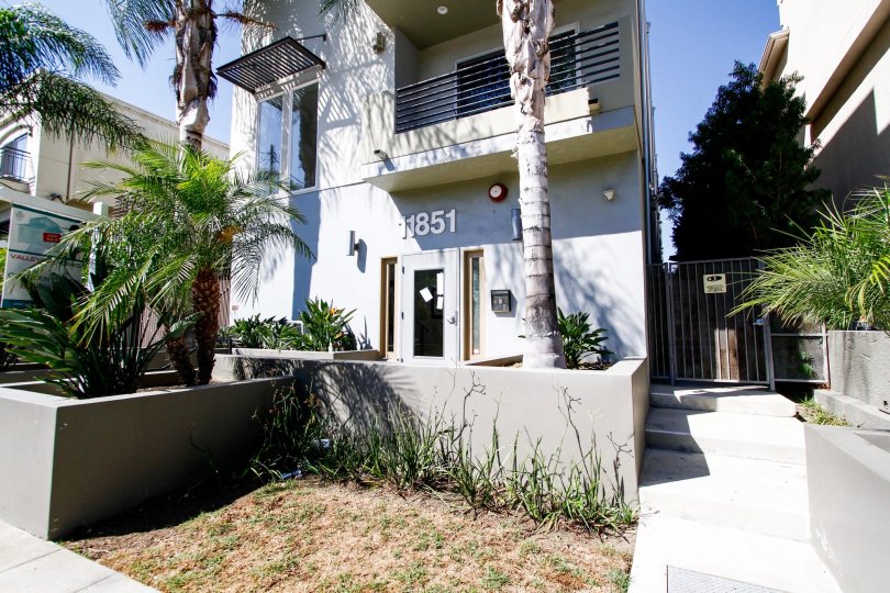 The address of Laurelwood Villas on the building