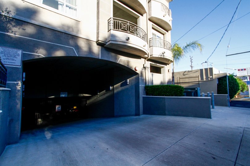 The resident parking area at Lumiere