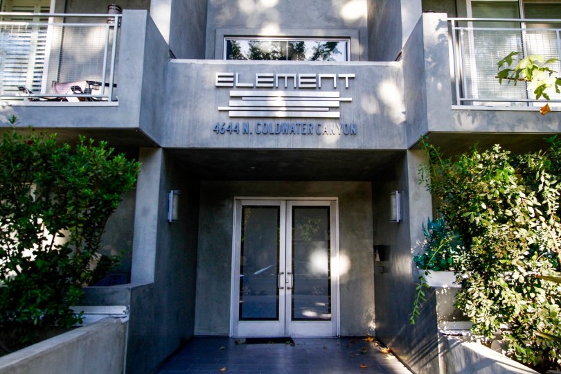The entrance into The Element in Studio City