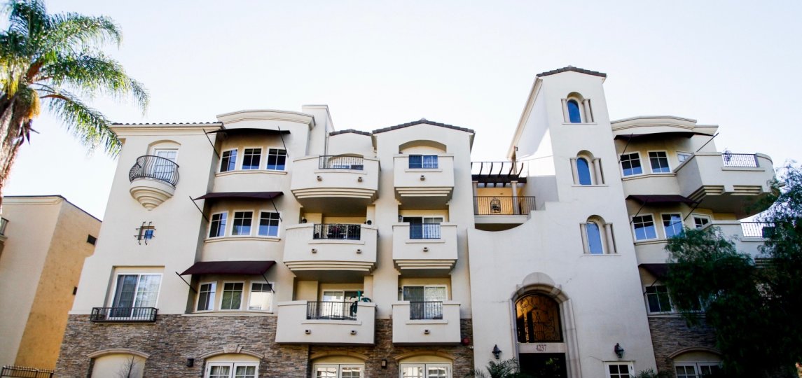 The Villa Cortina building in Studio City