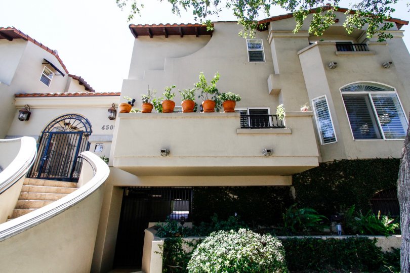 The balcony at Villas at Colfax in Studio City
