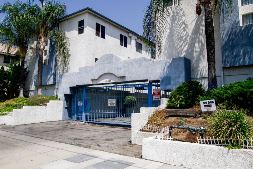 The entrance into Olive View Village in Sylmar California