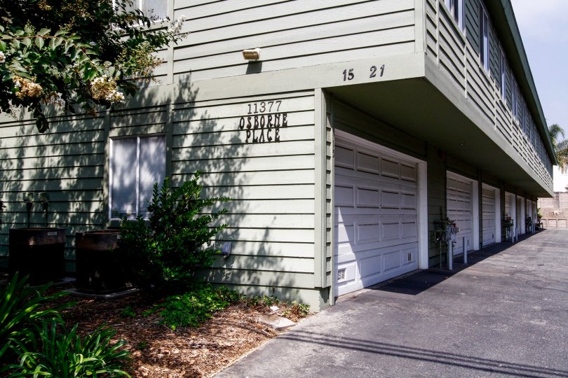 The address on the building at Shadow Mountain Terrace