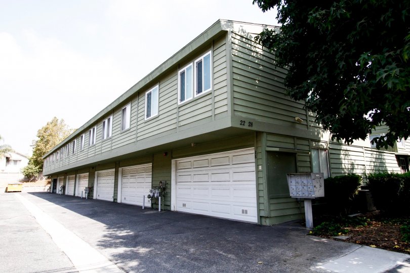 The garage for parking at Shadow Mountain Terrace
