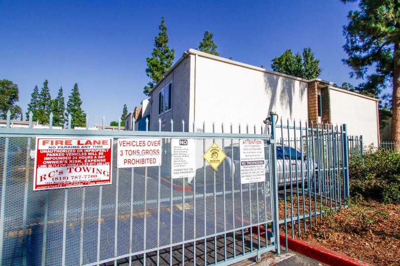 The fence at California Village