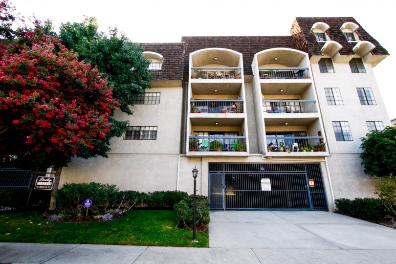The balconies at Lindley Terrace in CA California