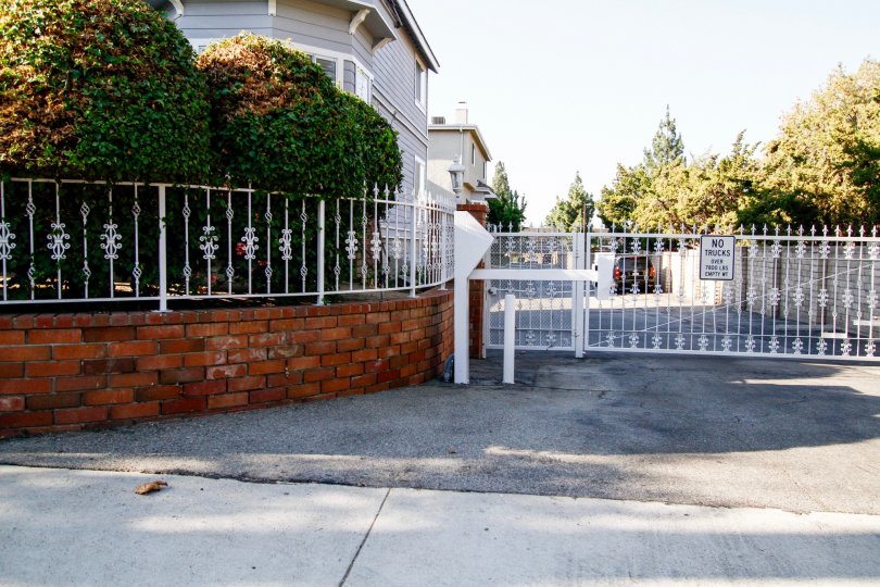 The gate into Windmere Townhomes