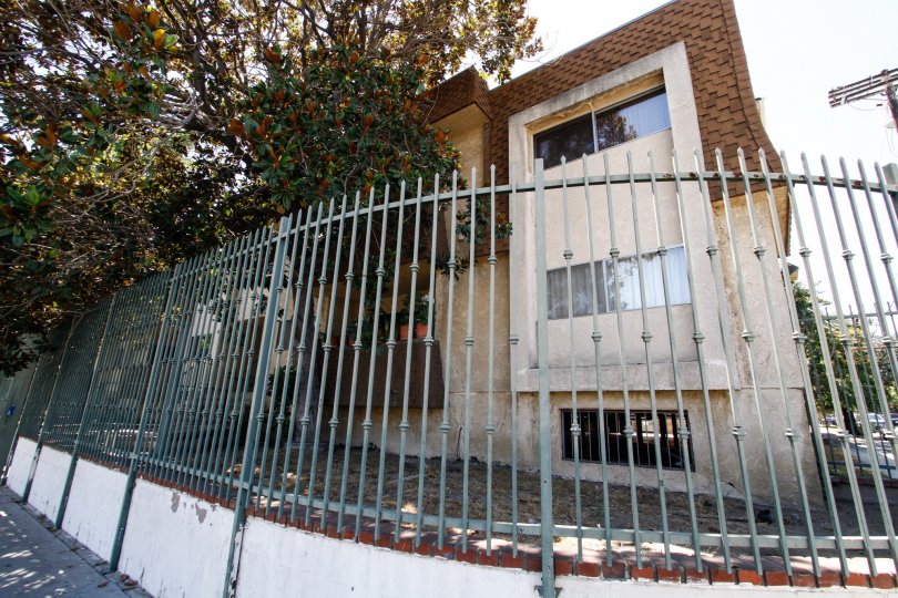 The fence around 6255 Woodlan Ave in Van Nuys