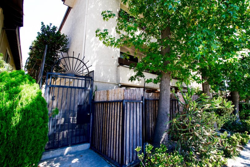 The side entrance into 6420 Hazeltine Ave