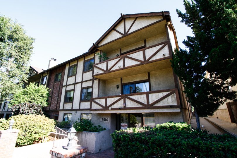 The balconies at the Gateway Condominiums in Van Nuys