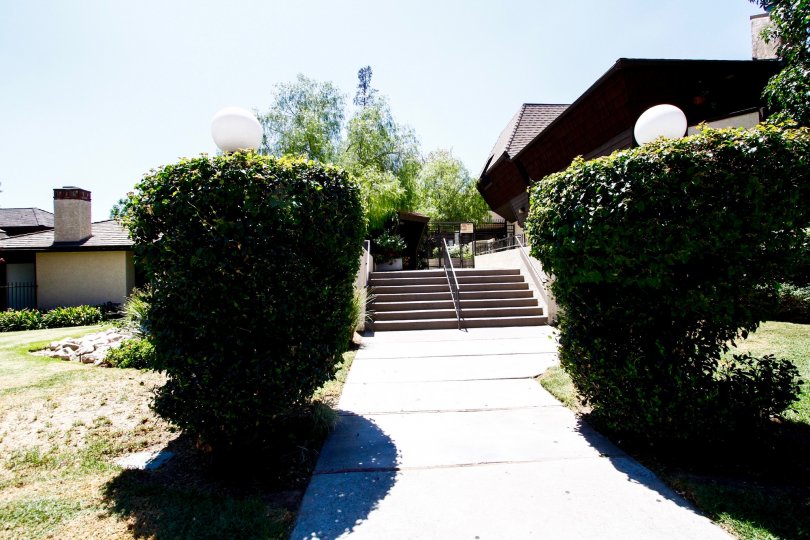 The walkway up to Parkwood Van Nuys in Van Nuys
