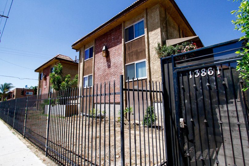The gated entrance into Ranchito Townhomes