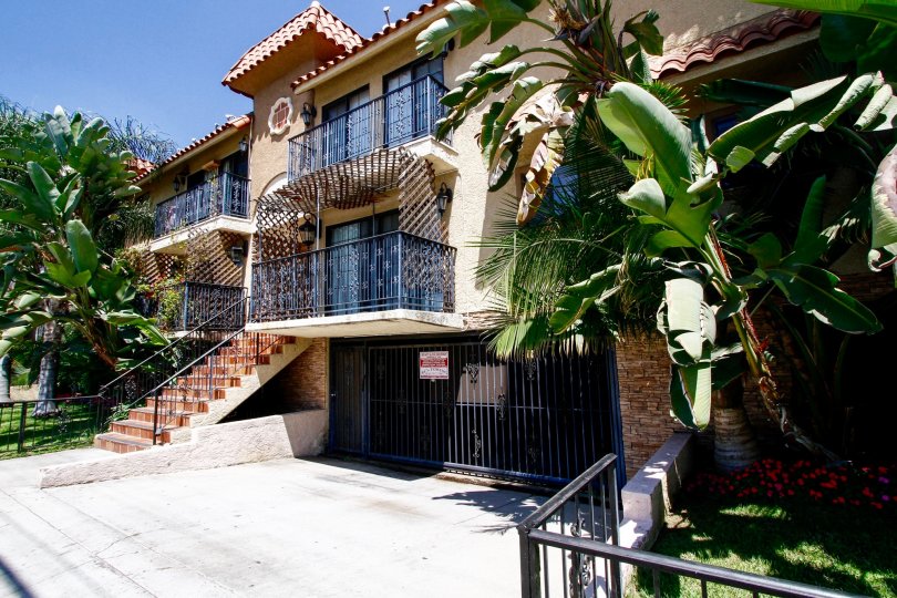 The balconies seen at Vanowen Villas