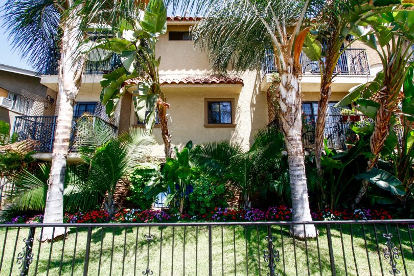 The fence around Vanowen Villas in Van Nuys