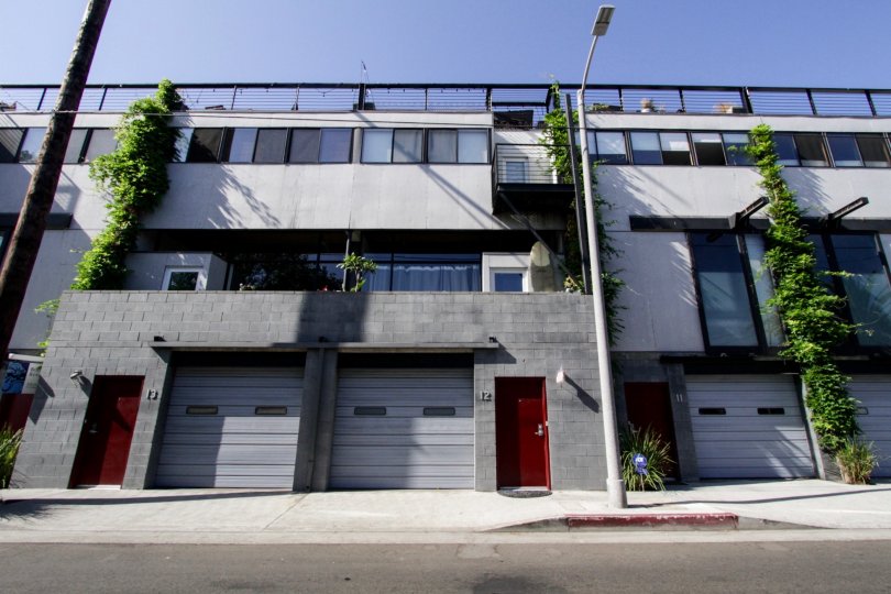 The parking for Electric Avenue Lofts