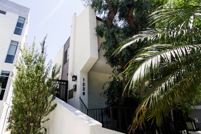 The address of 1226 N Kings written at the entrance of West Hollywood