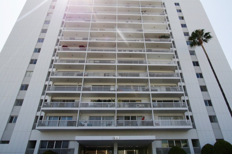 The windows seen at the Doheny West Towers