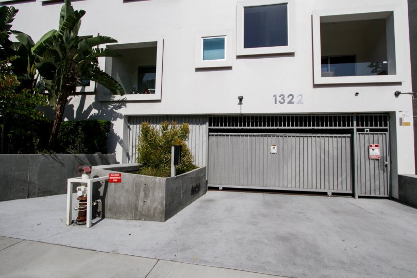The parking for Habitat 15 in West Hollywood