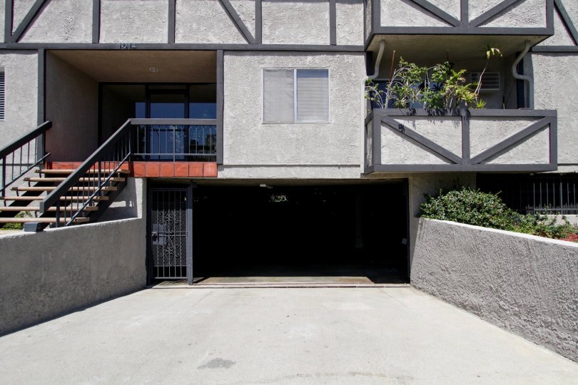 The parking within Corinth Condominiums of West LA