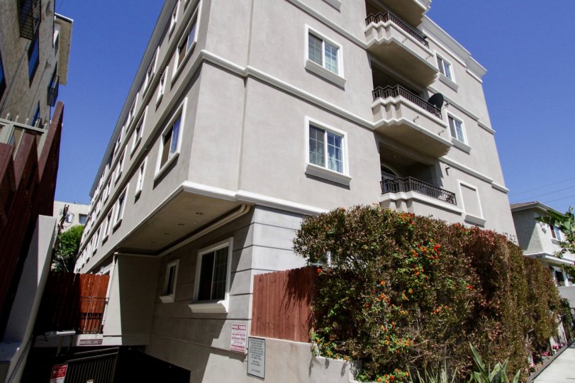 The underground parking structure of the Federal Villas II location