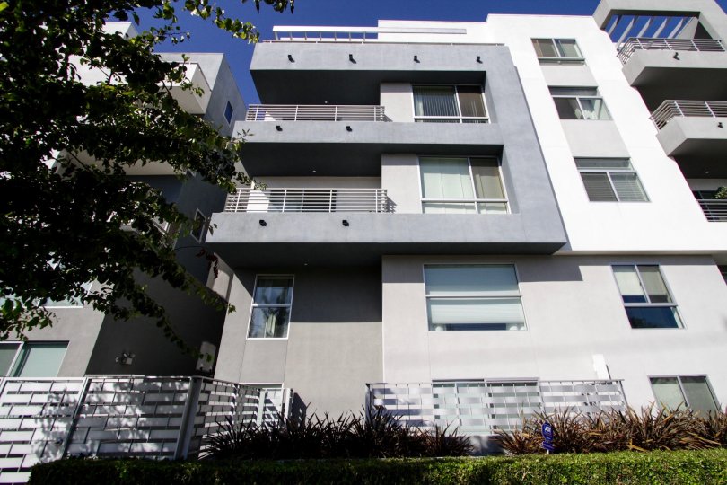 The view of the units of Soho Square in West LA