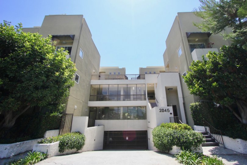 Well secured entrance of well The Pines Community in West LA California