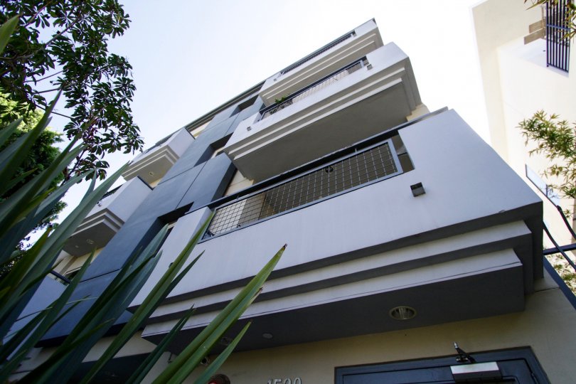 The balconies seen in units within the Westgate Flats