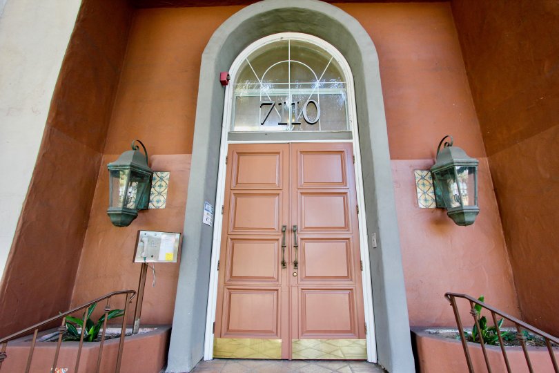 The address above the entrance into Toscana Villas