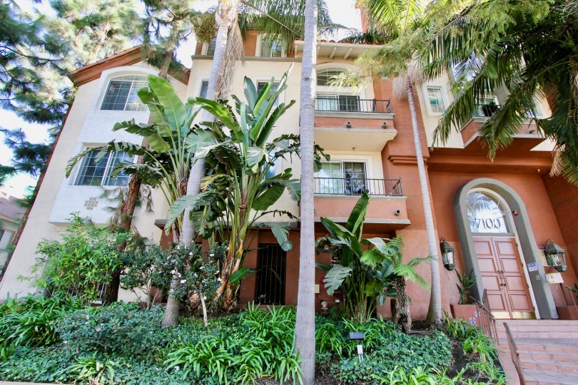The landscaping around the Toscana Villas