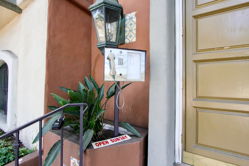 The phone for entry into Toscana Villas