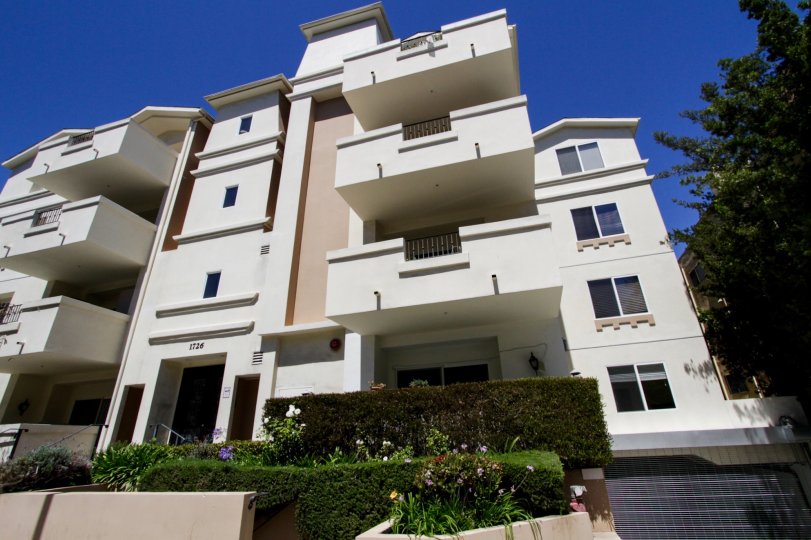 The balconies at Bentley Regency in Westwood