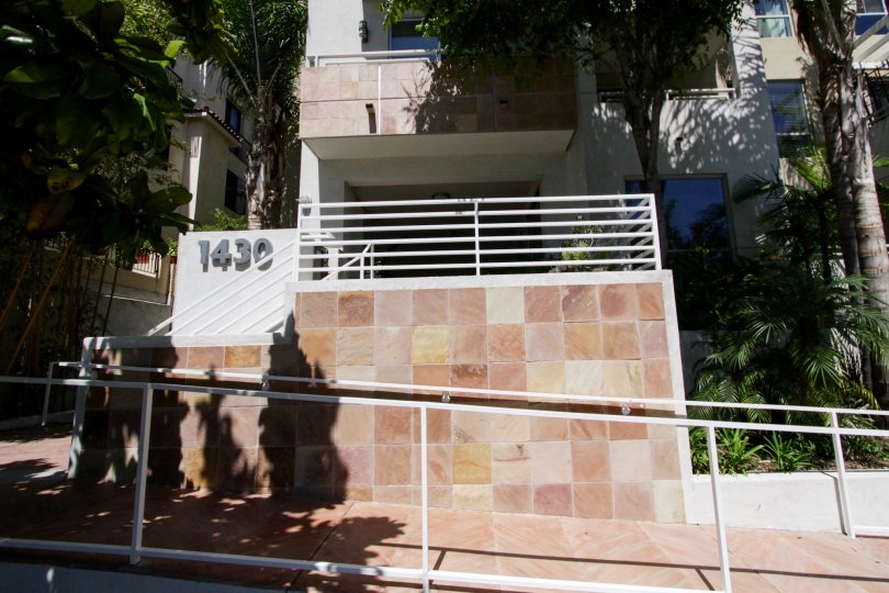 The entryway into Glen Court in Westwood