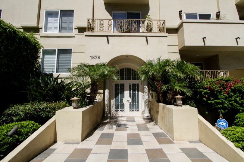 The entrance into Greenfield Garden in Westwood